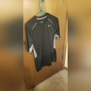 Nike Dri-FIT Black and Gray Sports Tee